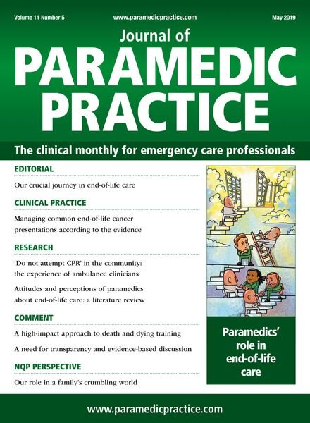 Journal of Paramedic Practice – May 2019 Cover