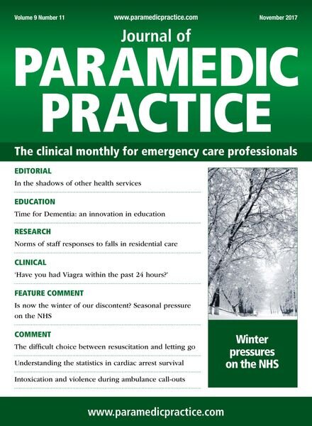 Journal of Paramedic Practice – November 2017 Cover