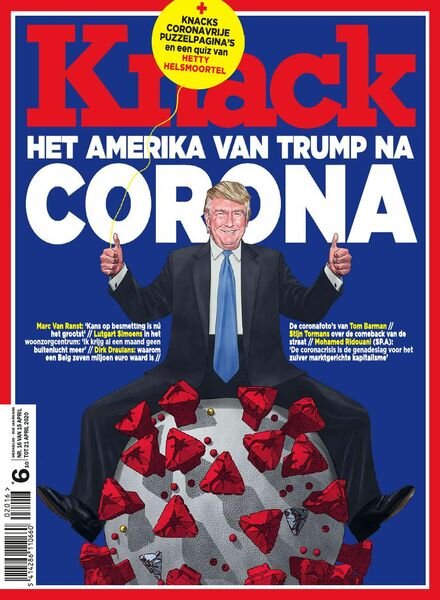 Knack Belgium – 15 April 2020 Cover