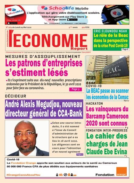 L’Economie International – 04 mai 2020 Cover