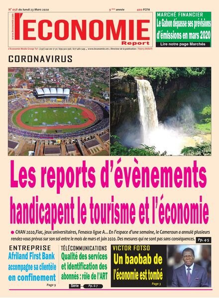 L’Economie International – 23 mars 2020 Cover