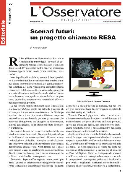 L’Osservatore – 30 maggio 2020 Cover