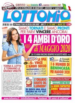Lottomio del Lunedi – 11 Maggio 2020