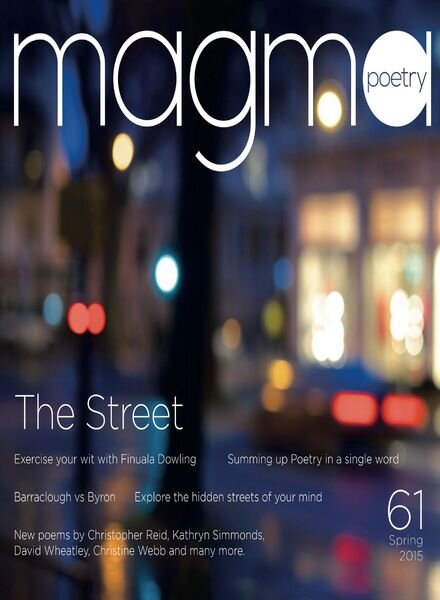 Magma Poetry – 61 The Street Cover