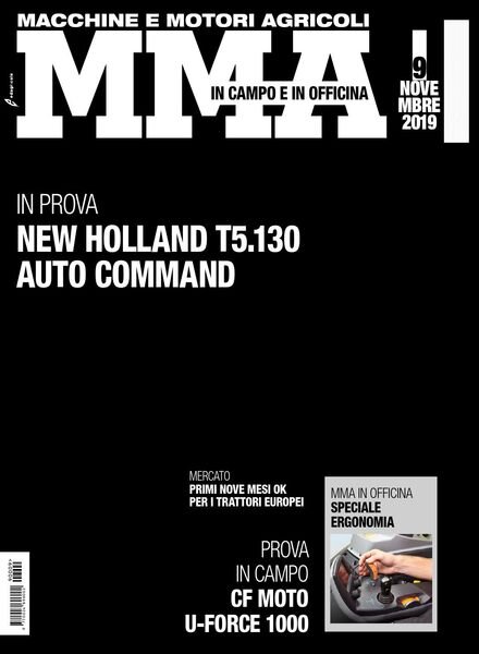 M&MA Macchine e Motori Agricoli – novembre 2019 Cover