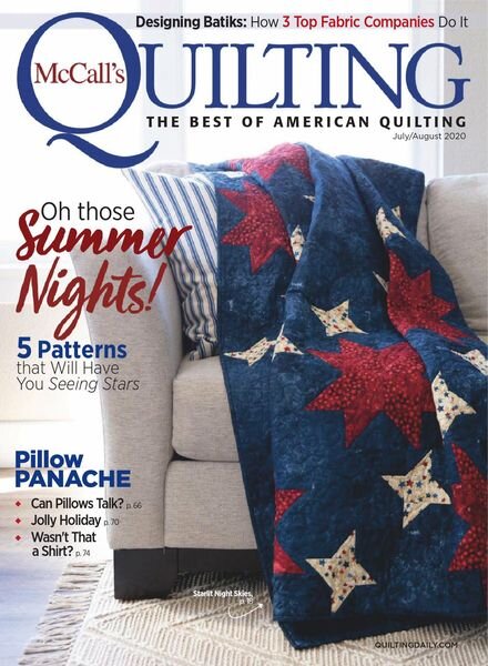 McCall’s Quilting – July-August 2020 Cover