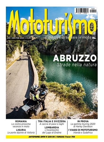 Mototurismo – Gennaio-Febbraio 2020 Cover