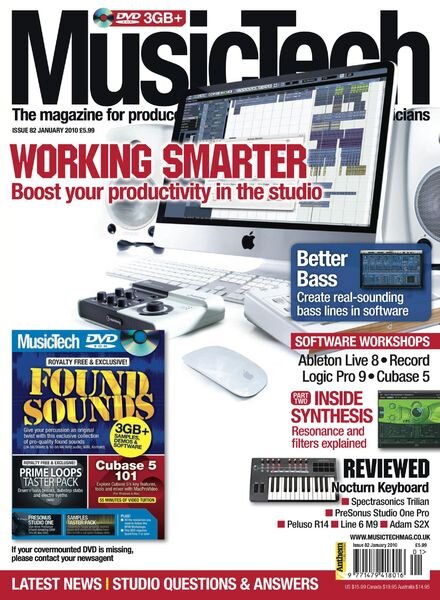 MusicTech – January 2010 Cover