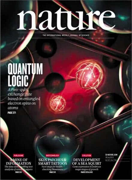 Nature – 18 July 2019 Cover