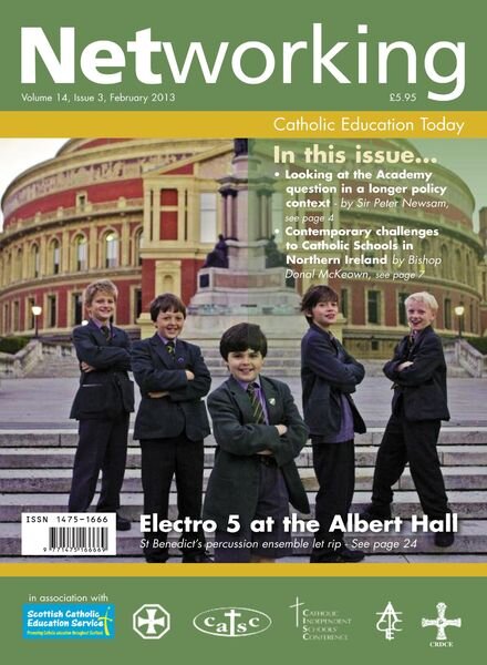 Networking – Catholic Education Today – February 2013 Cover