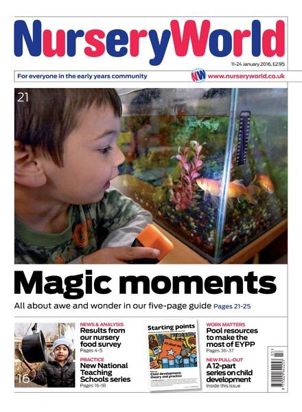 Nursery World – 11 – 24 January 2016 Cover