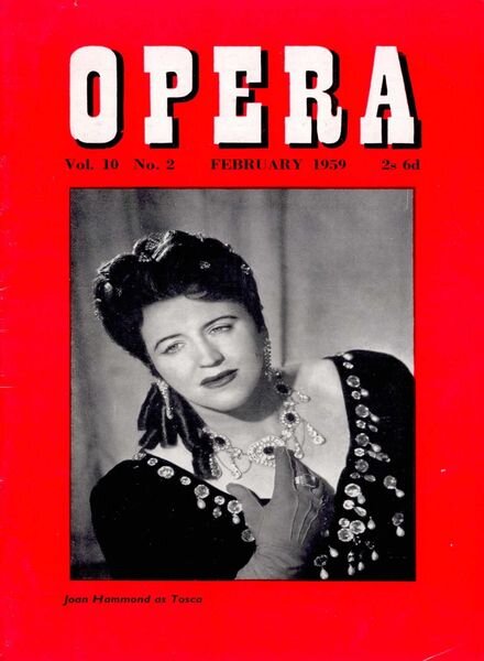 Opera – February 1959 Cover