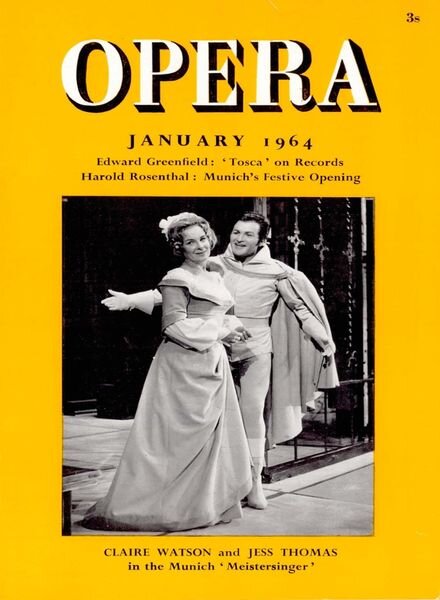 Opera – January 1964 Cover