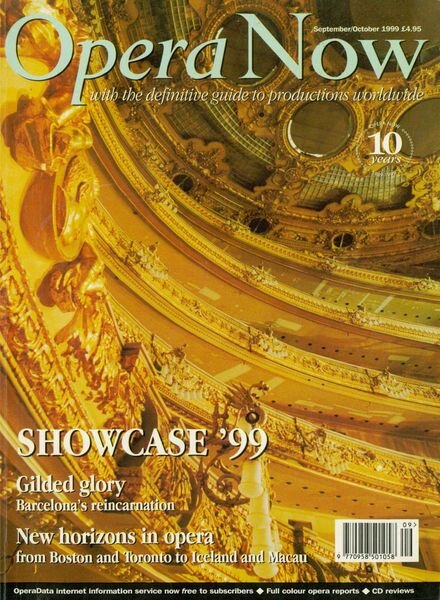 Opera Now – September-October 1999 Cover