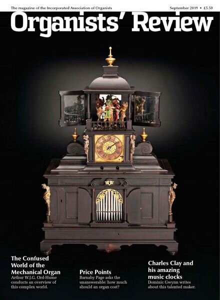 Organists’ Review – September 2019 Cover