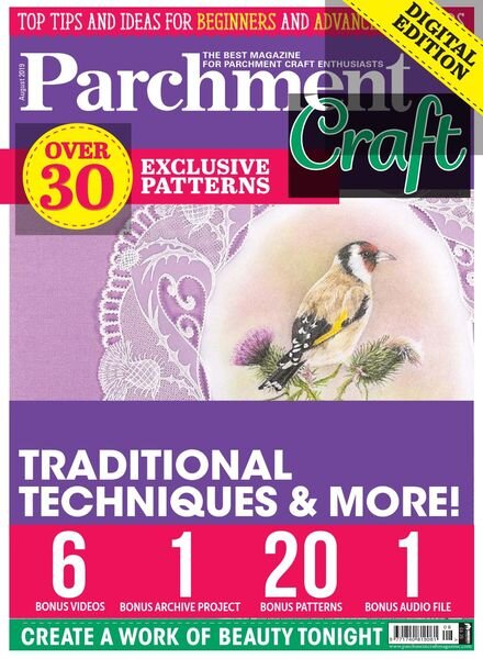 Parchment Craft – August 2019 Cover