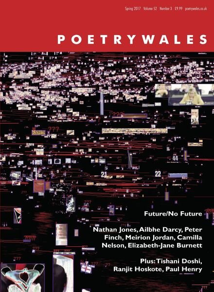 Poetry Wales – Spring 2017 52.3 Cover