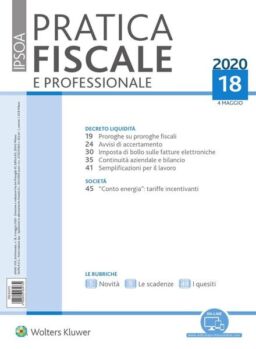 Pratica Fiscale e Professionale – 4 Maggio 2020