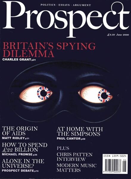 Prospect Magazine – June 2000 Cover