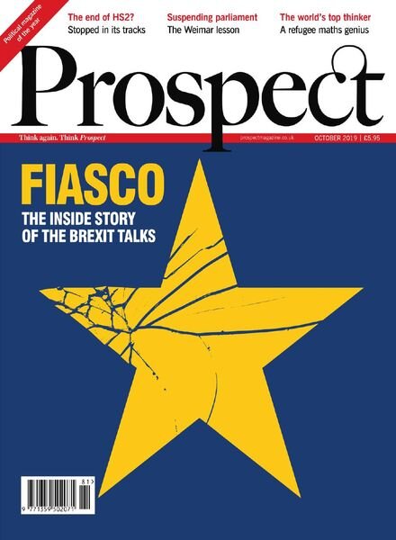 Prospect Magazine – October 2019 Cover