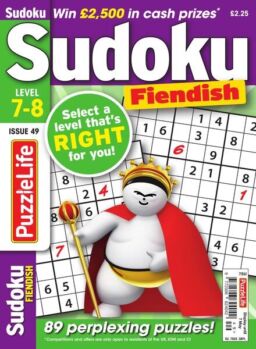 PuzzleLife Sudoku Fiendish – Issue 49 – April 2020