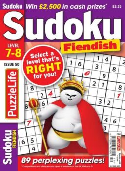 PuzzleLife Sudoku Fiendish – Issue 50 – May 2020