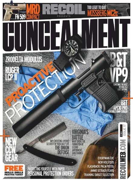 RECOIL Presents Concealment – May 2020 Cover