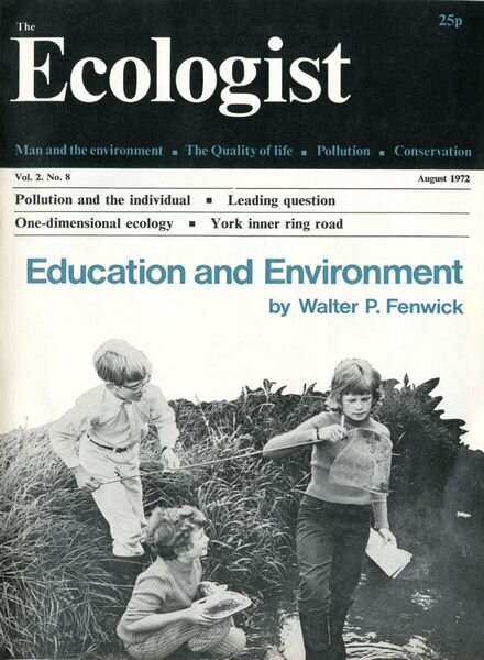 Resurgence & Ecologist – Ecologist, Vol 2 N 8 – Aug 1972 Cover