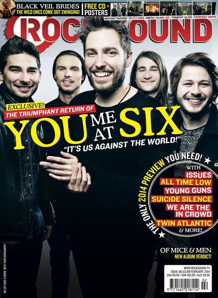 Rock Sound Magazine – February 2014 Cover