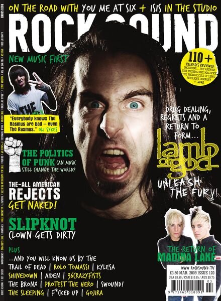 Rock Sound Magazine – March 2009 Cover