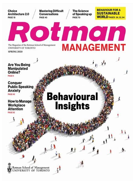 Rotman Management – April 2020 Cover