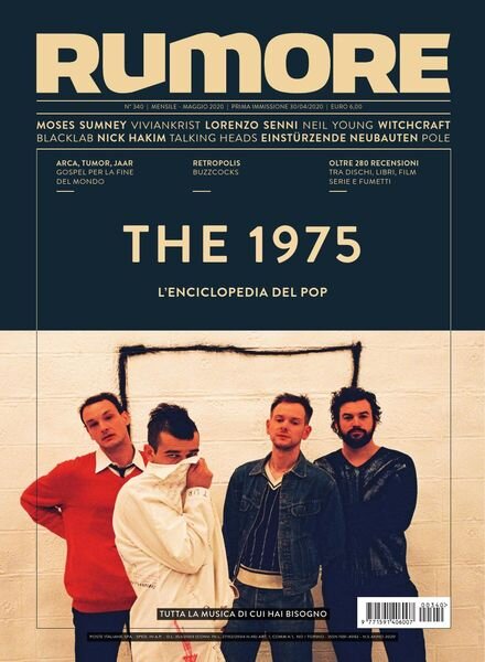 Rumore – Maggio 2020 Cover