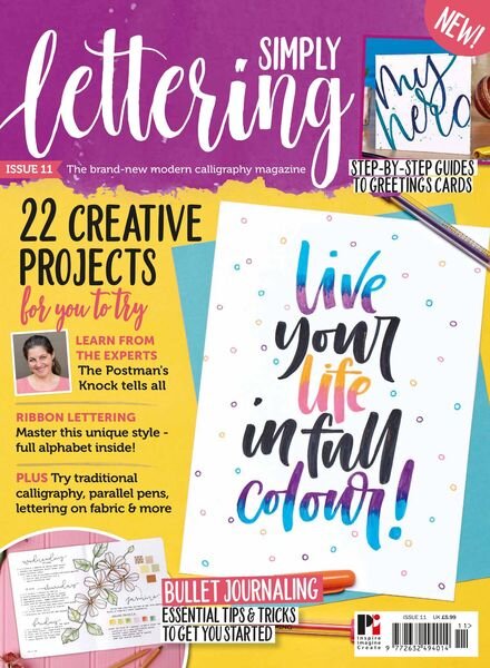 Simply Lettering – May 2020 Cover