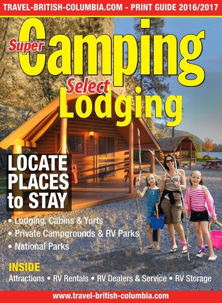 Snowbirds & RV Travelers – Super Camping and Select Lodging 2016-2017 Cover