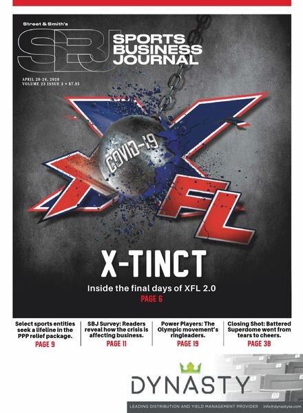 SportsBusiness Journal – 20 April 2020 Cover
