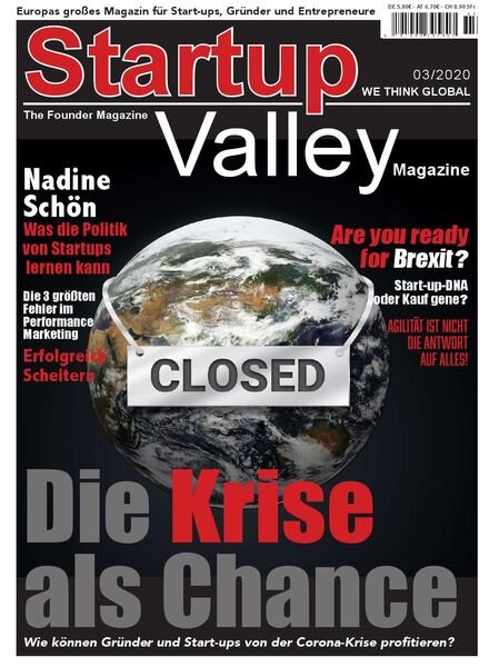 Startup Valley – Nr.3 2020 Cover