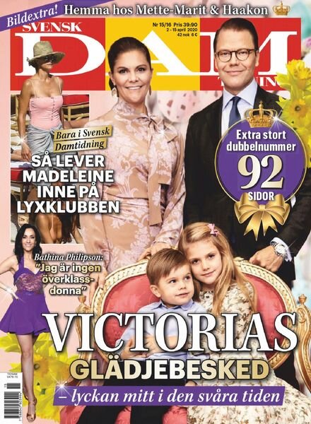 Svensk Damtidning – 02 april 2020 Cover