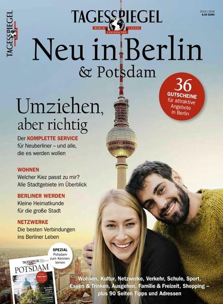 Tagesspiegel Freizeit – Neu in Berlin & Postdam – Juni 2015 Cover