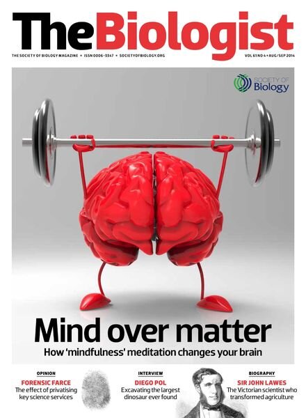 The Biologist – August- September 2014 Cover