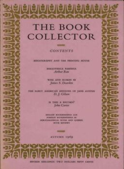 The Book Collector – Autumn, 1969