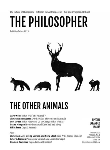 The Philosopher – Winter 2020 Cover