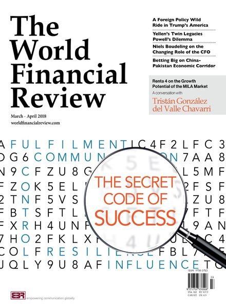 The World Financial Review – March – April 2018 Cover