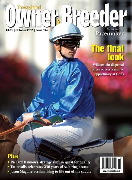 Thoroughbred Owner Breeder – Issue 146 – October 2016 Cover