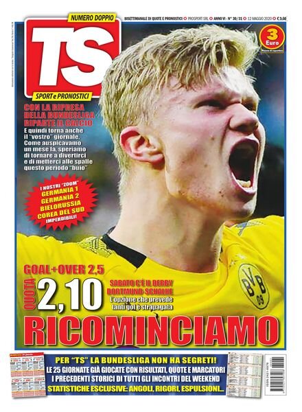 Totoguida Scommesse – 12 Maggio 2020 Cover