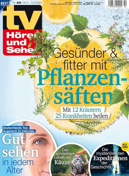 TV Horen und Sehen – 22 Mai 2020 Cover