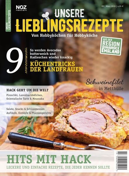 Unsere Lieblingsrezepte – Marz 2019 Cover