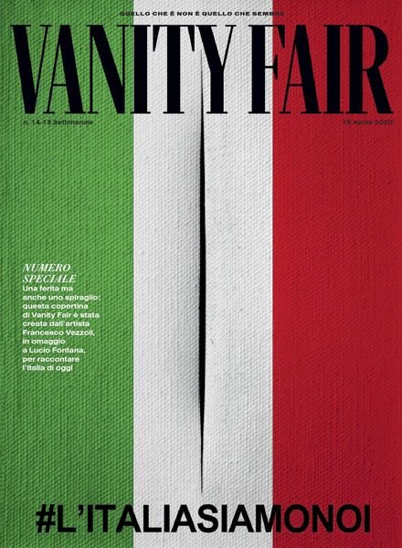 Vanity Fair Italia – 15 aprile 2020 Cover