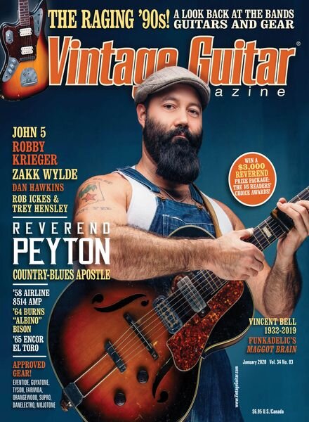 Vintage Guitar – January 2020 Cover
