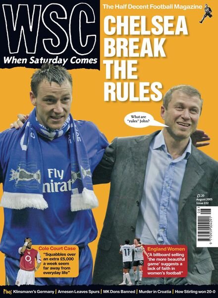 When Saturday Comes – August 2005 Cover
