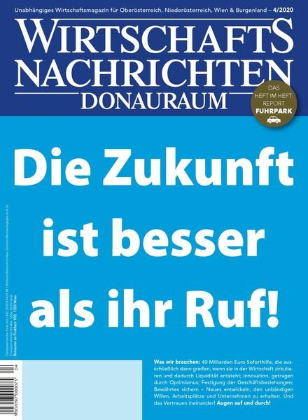 Wirtschaftsnachrichten – April 2020 Cover